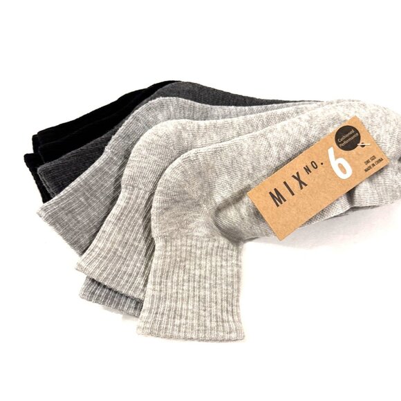 NWT MIX No. 6 Cushioned Performance Quarter Crew Socks - 5 Pack - Picture 1 of 4